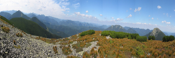 Panorama z Parienkie