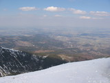 Widok ze Śnieżki na Karpacz