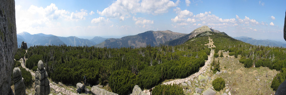 Panorama z Czeskich Kamieni