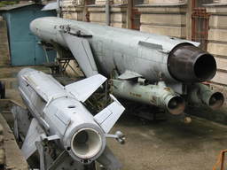 Piękna rakieta SS-N-3a/P-6 w muzeum w Sewastopolu