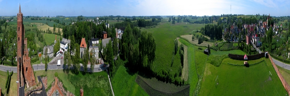 Panorama z wieży zamkowej w Radzyniu