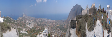 Panorama Santorini z Pyrgos