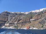 Port w Firze na Santorini