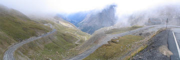 Zjazd z przełęczy Galibier