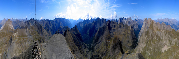 Panorama z przełęczy Bonette (2802m)