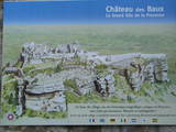 Plan zamku w Les Baux