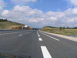 Autostrada przed Wiaduktem Millau