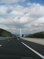 Autostrada przed Wiaduktem Millau