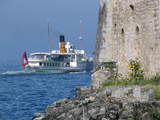 Statek i zamek Chillon