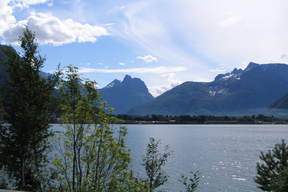 Fiord Romdals niedaleko Andalsnes