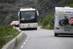 Korki na Drabinie Trolli (Trollstigen)