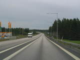 Droga E4 w pólnocnej Szwecji