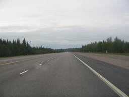 DOL na drodze E75 na północ od Rovaniemi