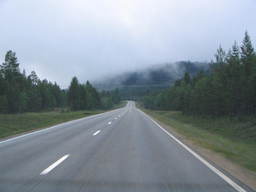 Droga E75 w okolicach Ivalo (FI)
