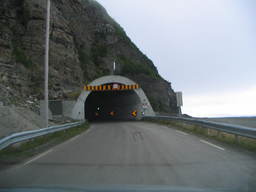 Tunel na drodze E69 na Nordkapp