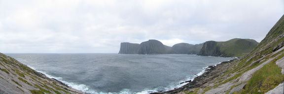 NordKapp widziany z Półwyspu Knivskjellodden