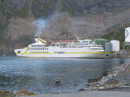 Statek w Honningsvag na Nordkapp