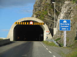 Tunel Skarvberg na drodze E69