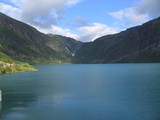 Jezioro nad elektrownią w Glomfjord