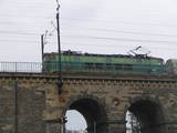 Pociąg na moście w Bolesławcu