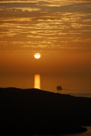Zachód słońca na Santorynie