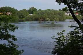 Powódź w maju 2010 nad Wartą (sobota).