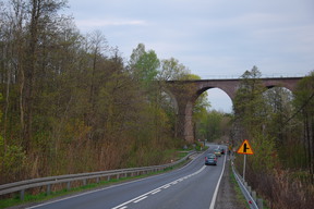 Wiadukt na drodze 25 na północ od Koronowa.