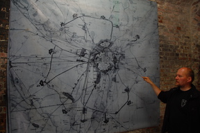 Mapa Twierdzy Poznań w Forcie IVa.