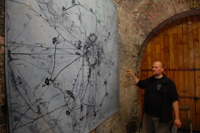 Mapa Twierdzy Poznań w Forcie IVa.