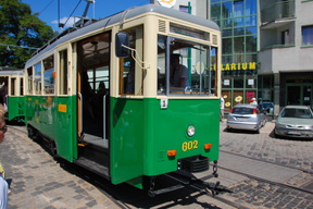 Tramwaj Konstal N (#602+#456).