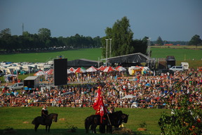 Rekonstrukcja bitwy pod Grunwaldem (próba generalna).