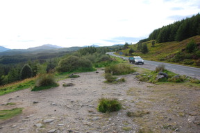 Punkt widokowy nad jeziorem Loch Garry